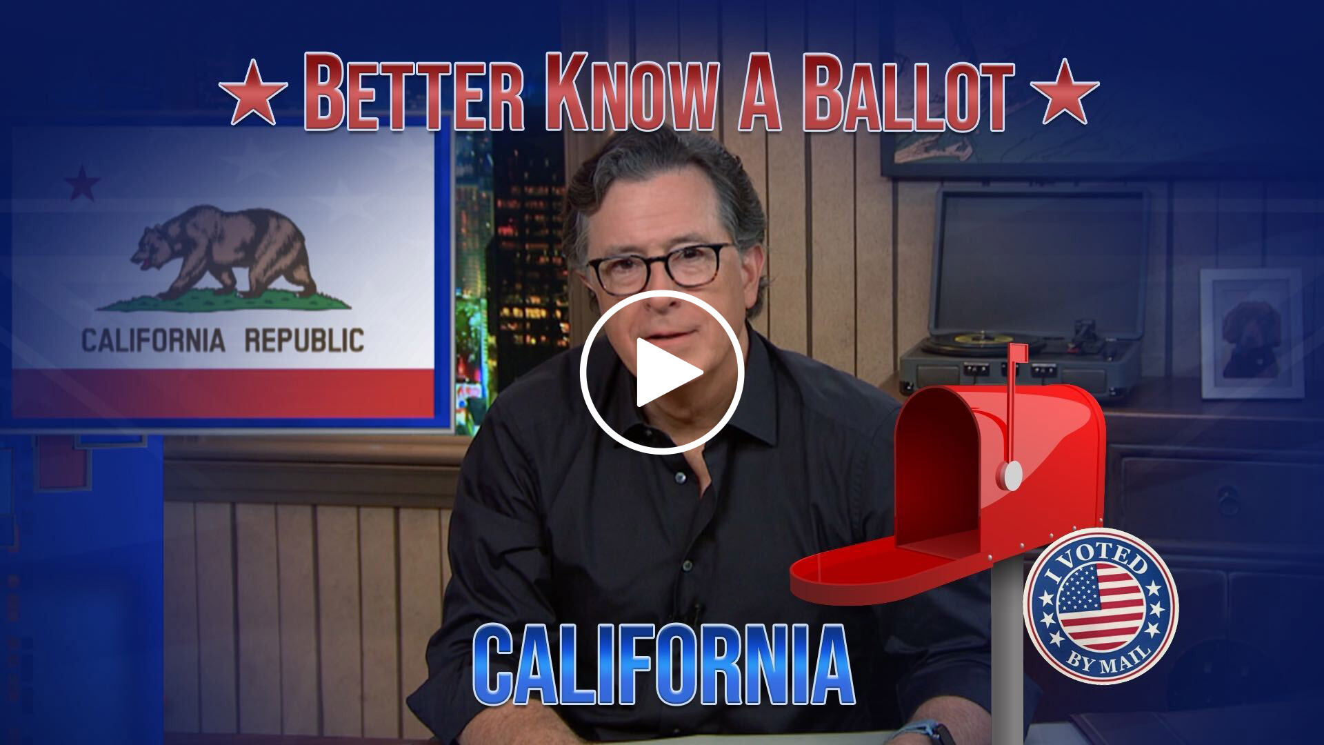 UN MENSAJE DE STEPHEN COLBERT PARA LAS ELECCIONES DE 2020.