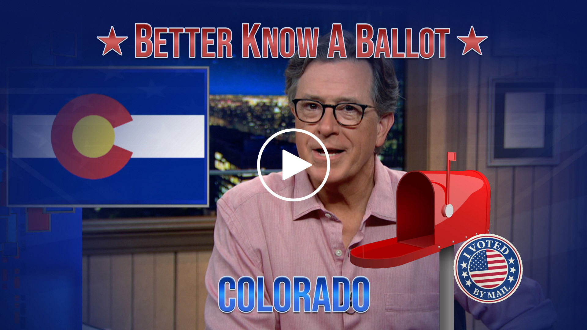 A message from Stephen Colbert FOR THE 2020 ELECTION.