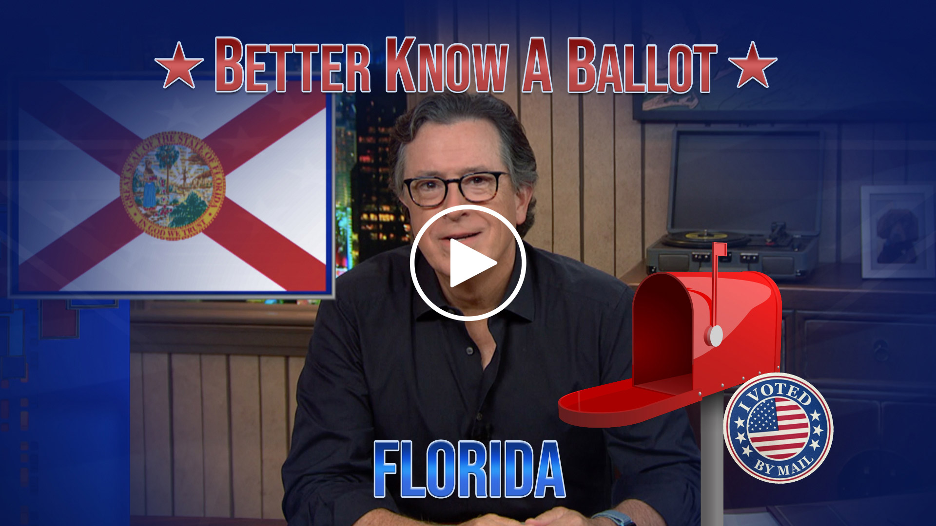Un mensaje de Stephen Colbert para las elecciones de 2020.