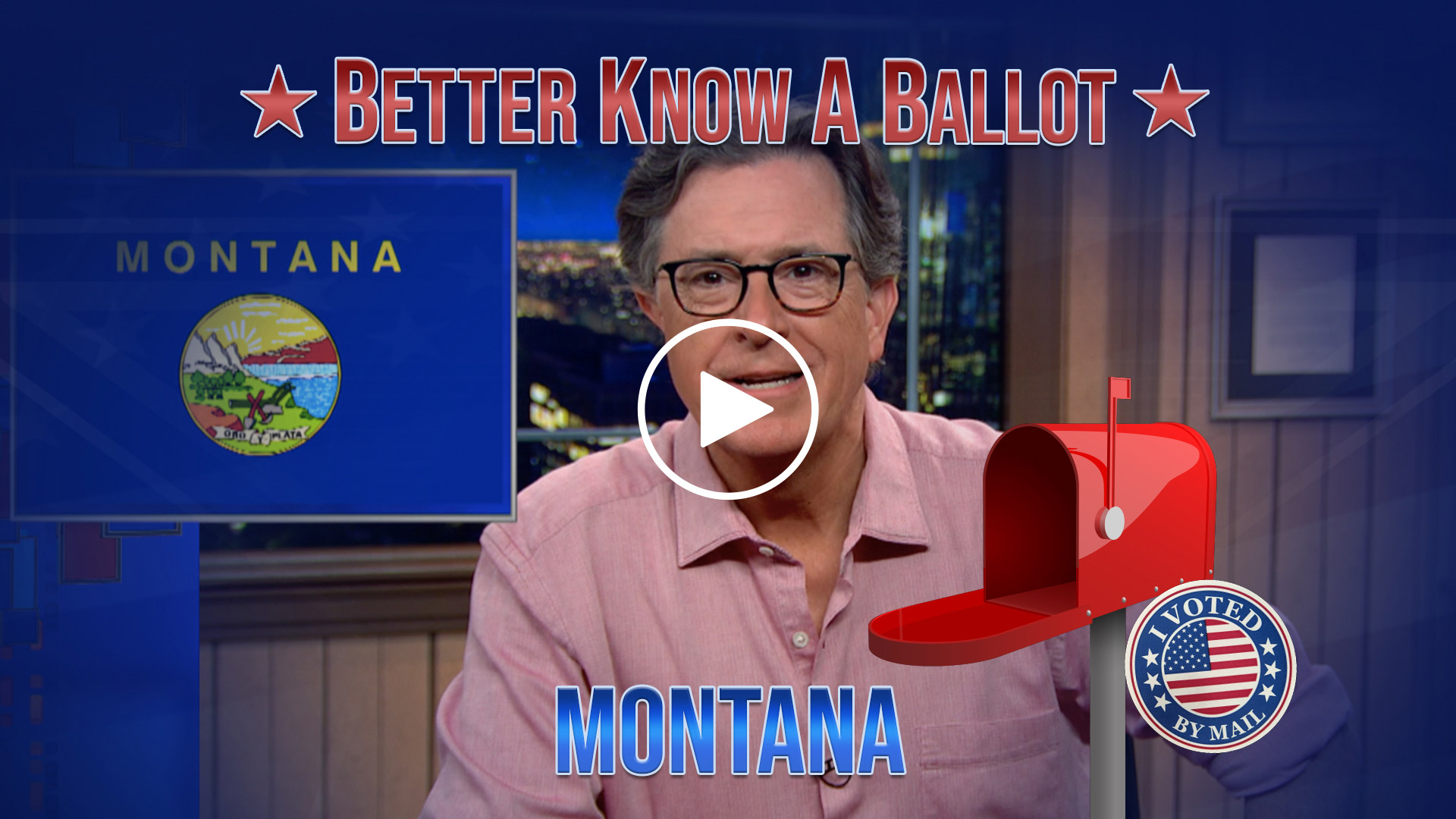 A MESSAGE FROM STEPHEN COLBERT FOR THE 2020 ELECTION.