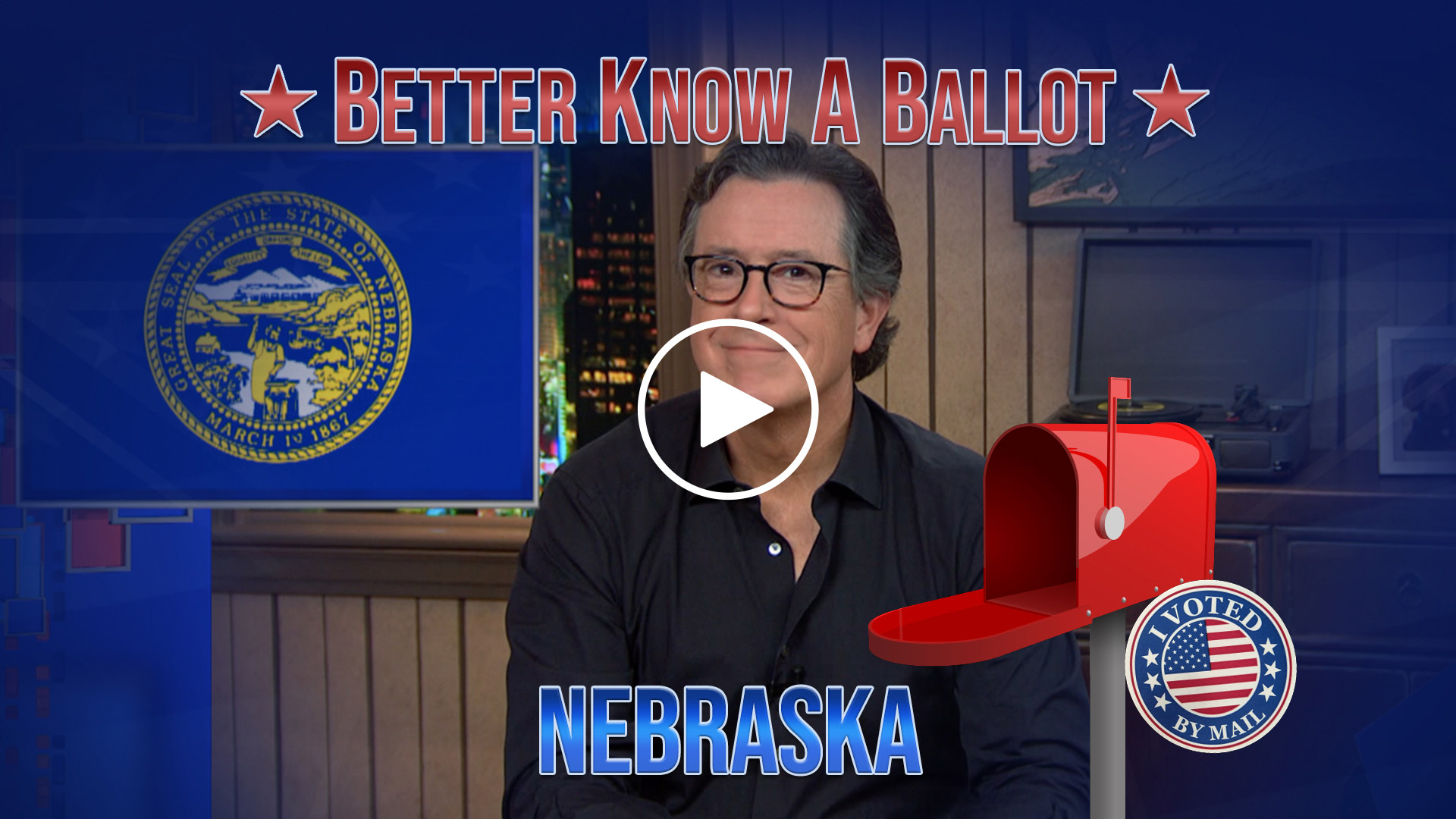 A MESSAGE FROM STEPHEN COLBERT FOR THE 2020 ELECTION.