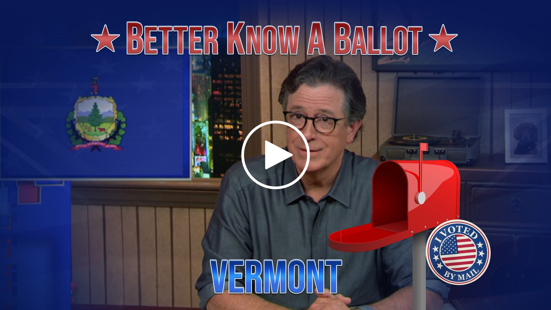 A message from Stephen Colbert FOR THE 2020 ELECTION.