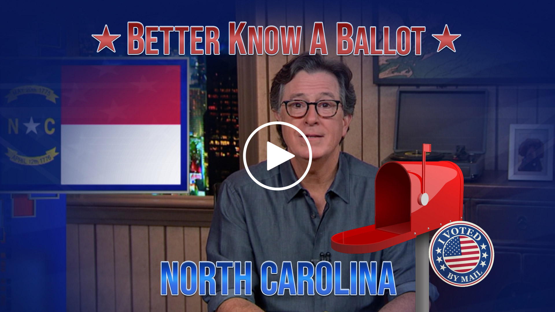 UN MENSAJE DE STEPHEN COLBERT PARA LAS ELECCIONES DE 2020.