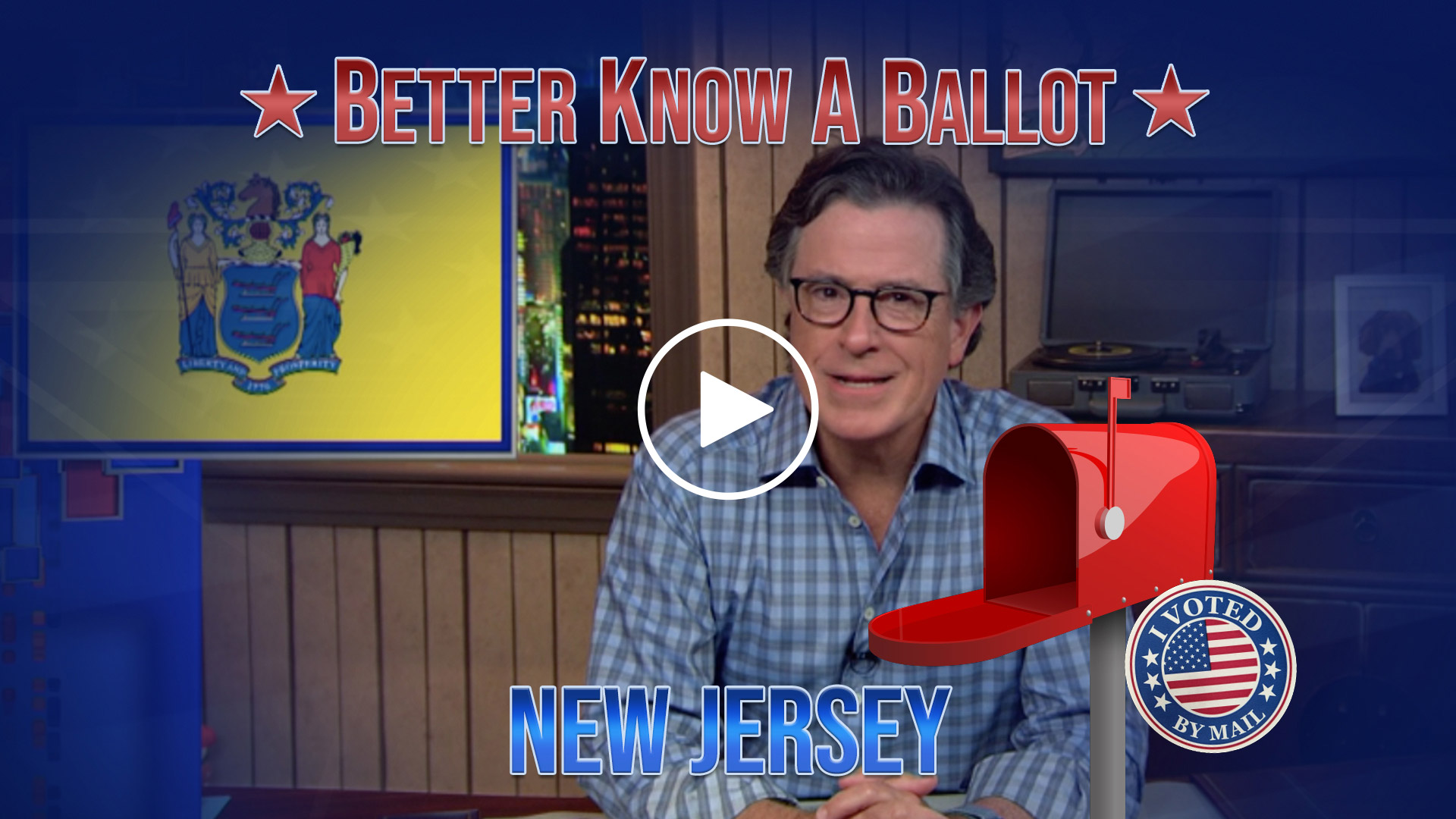 Un mensaje de Stephen Colbert para las elecciones de 2020.